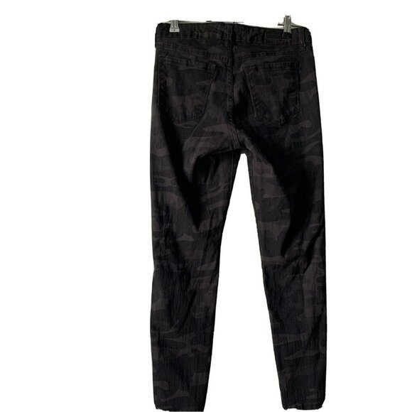 Social Standard By Sanctuary Womens Black Camouflage Ankle Skinny Jeans Size 6 - Picture 3 of 6